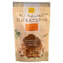 国産大豆100％をまるごと使用した、エコでヘルシーな畑のお肉です。肉のような食感でで炒めもの、フライ、佃煮などどんなお料理にも相性バツグンです。◆国産大豆100％を使用し、熱湯に5分入れるだけ。大豆なのに鶏肉のような食感です。◆従来の大豆ミートは外国産の脱脂大豆を使用し、澱粉やグルテンなどで成型されたものですが、大豆まるごとミートは国産大豆を圧搾で搾り、しかも原料は大豆のみで成型されております。そのため、従来品は脱脂大豆をいろいろなもので固めているので湯戻しに30分ほどかかりますが本品は大豆のみで成型されているので熱湯に5分入れておくだけで簡単にもどります。◆湯もどし後は、炒めたり、煮たり、揚げたりとお肉と同じような使い方ができます。【召し上がり方・使い方】●熱湯に5分ほど入れて、芯までもどったら絞る。たとえば、チリソースなどで炒めれば手羽先のチリソース炒めができます。●一袋90gで約4人分となります。●また手羽先タイプの唐揚げを作る場合は、お湯で5分もどした後、お好みの唐揚げの調味液に浸けて、片栗粉をつけて揚げれば大豆の唐揚げができます。原材料：大豆（国産大豆、遺伝子組み換えでない）（産地、品種についてはその年の収穫量等によって変わります。）【開封前賞味期限】製造日より1年製造元：かるなぁ