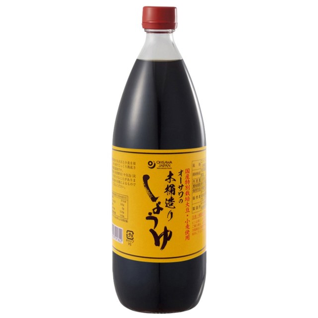 木桶造りしょうゆ 1L本造りしょうゆ（小）1L×12本セット〔旧手づくりしょうゆ〕【マクロビオティック・オーサワジャパン】【05P03Dec16】 1