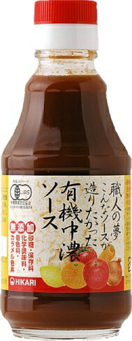 職人の夢 有機中濃ソース 200ml×6個セット【沖縄・別送料】【ヒカリ】【05P03Dec16】