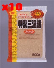 ブラウンシュガー　500g×10袋セット【10個買うと1個おまけ付・計11個】（旧特選三温糖500g）【沖縄・別送料】【健康フーズ】【05P03Dec16】