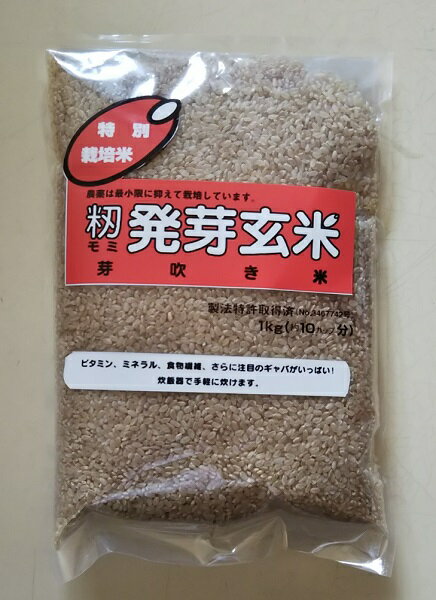 籾発芽玄米 芽吹き米 特別栽培米 2kg 1kg 2袋 ・リニュアル【沖縄・別送料】