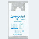 【 送料無料 】福助 買い物袋 マイバッグ 手提げ 袋 レジ袋 ニューイージーバ ッグ 3L サイズ 白 乳白色 100枚