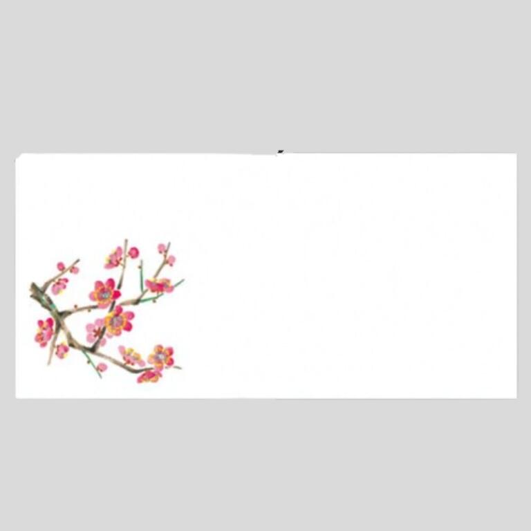 【 送料無料 】カミイソ産商 高級和紙 箸置きマット 紅梅 うめ ( 265×130mm ) No.4286 / 100枚 店舗用品