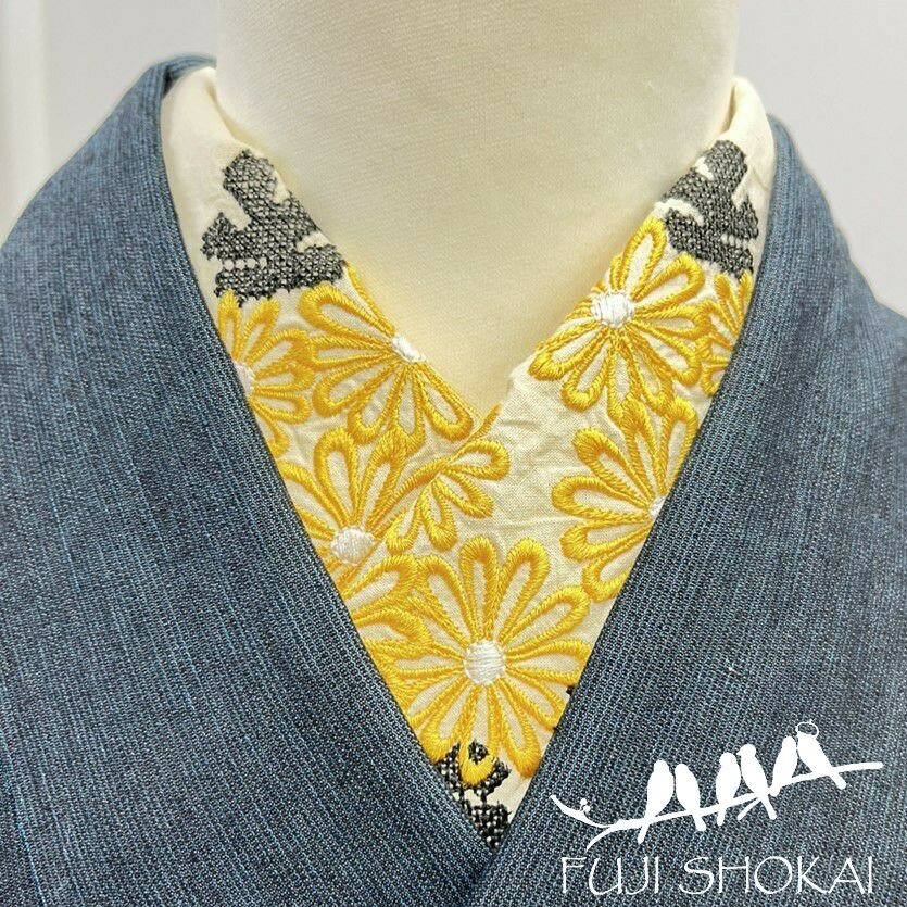 【富士商会】ペタコさんの半衿 ／菊の花