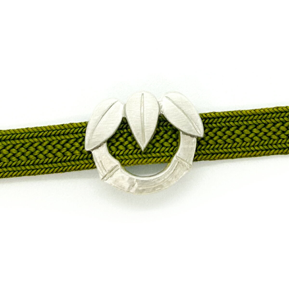 T.O.D/KI.RI.E 帯留【竹】 | 帯留め おびどめ シルバー Silver925 銀細工 マット仕上げ ジュエリー ブランド 二分紐 三分紐 日本製 根付 作家