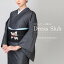 ★楽天スーパーセール10%OFF★くるり デニム着物 DressSlub ブラック | 洗える着物 単衣 デニム 普段着 木綿レディース 女性きもの 仕立て プレタ 色無地 黒 グレー S M L 32,076円