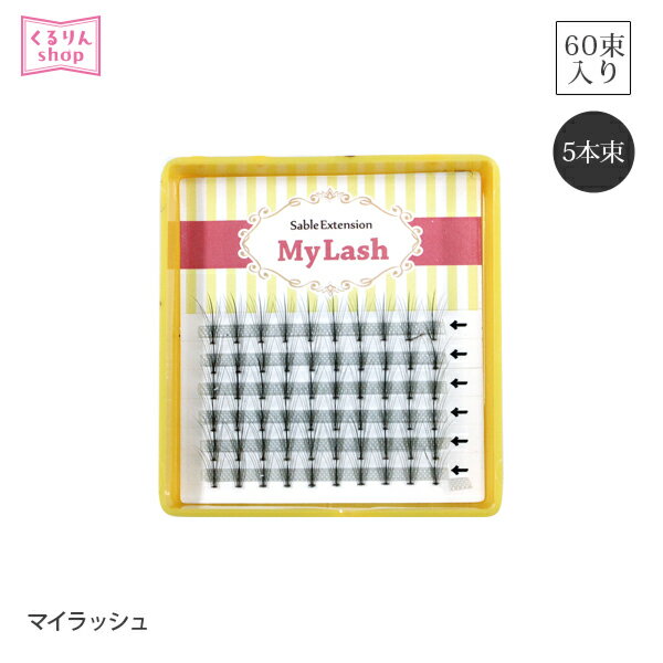 まつげエクステ 新感覚 ドールフレア ぱっちり マイラッシュ 5本束エクステ単品（60束入）my lash 目尻 デザインまつげ まつ毛エクステ 商材 メール便可 D20