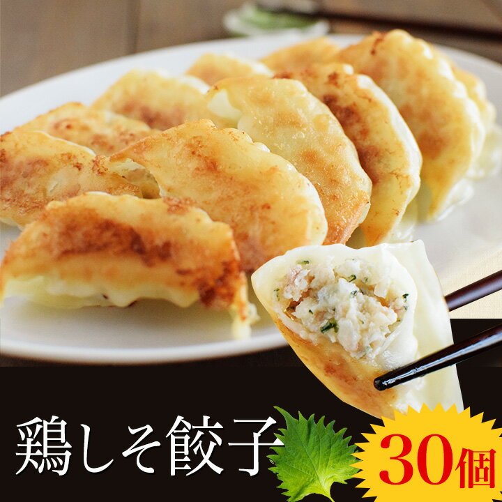 ＼お一人様1回限り／お試し！鶏しそ餃子【30個入り(30個入り×1袋)】冷凍餃子 餃子 送料無料 お試し 生餃子 冷凍生餃子 食品 惣菜 中華 鶏肉