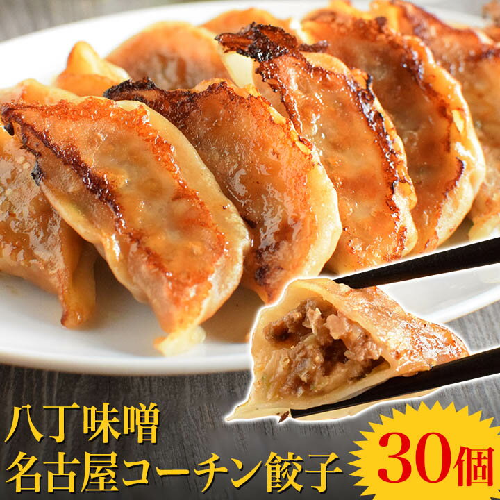 ＼お一人様1回限り／お試し！八丁味噌名古屋コーチン餃子【30個入り(30個入り×1袋)】冷凍餃子 餃子 送料無料 お試し なごやめし 生餃子 冷凍生餃子 食品 惣菜 中華 味噌 鶏肉 コラボのサムネイル