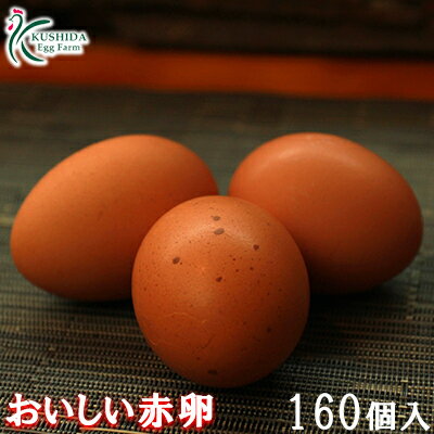 ☆業務用☆櫛田養鶏場のおいしい赤卵　160個(140個＋20個割れ保障)
