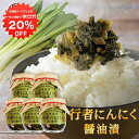 【1日限定20%OFFクーポンあり!】行者にんにく醤油漬 150g (5個セット) 瓶詰 北海道産 行者ニンニク しょうゆ漬 ごはんのおかず おつまみ 肴 ご当...