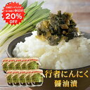 【1日限定20%OFFクーポンあり!】行者にんにく醤油漬 150g (10個セット) 瓶詰 北海道産 行者ニンニク しょうゆ漬 ごはんのおかず おつまみ 肴 ご...