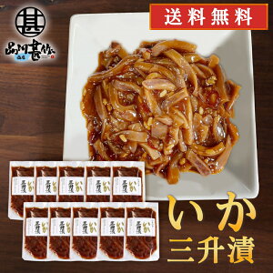 いか三升漬 140g(10個セット) 送料無料 パウチタイプ 北海道 ピリ辛 イカ珍味 烏賊 さんしょうづけ おつまみ 肴 お酒のおとも ご当地 お土産 お取り寄せ プレゼント ギフト 贈答 御中元 お中元 御歳暮 お歳暮