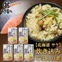 炊き込みごはんの素『さけ』2合用 (5個セット) 炊飯器で簡単 北海道 昆布 しいたけ かつお 3種の出汁 鮭 サケ しゃけ ご当地 お土産 お取り寄せ プレゼ...