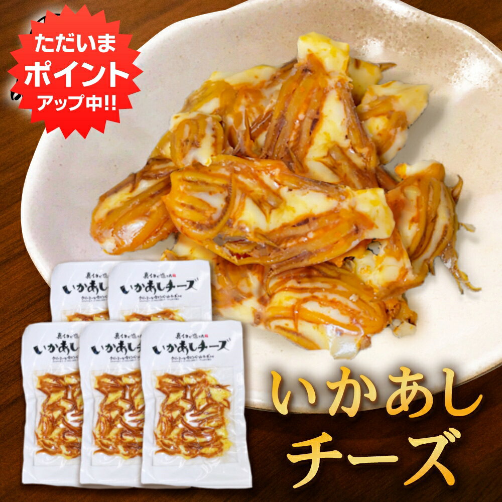 【BlackFriday期間中はP5倍!】いかあしチーズ 70g(5個セット) 珍味 北海道 いか イカ ゲソ カマンベールチーズ おつまみ 真イカ ご当地 お...