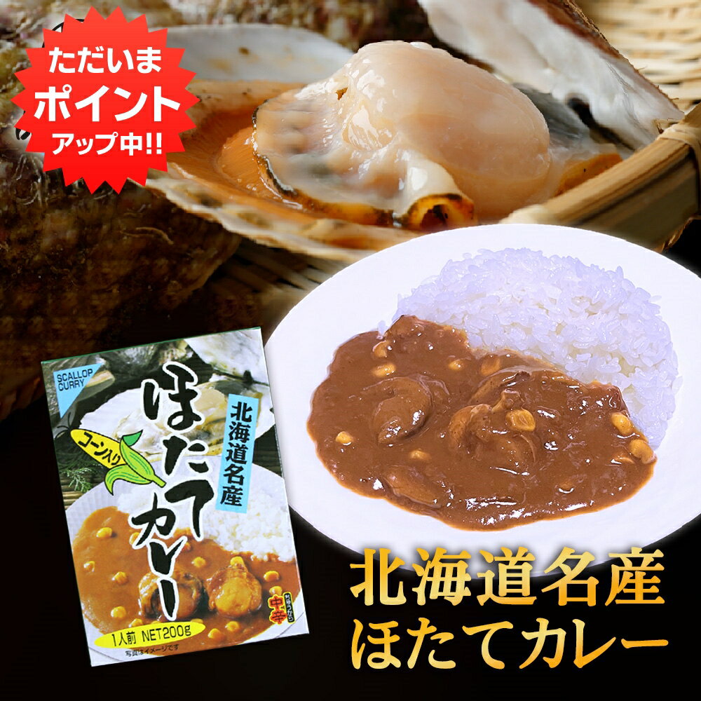 【BlackFriday期間中はP2倍!】ほたてカレー コーン入り (1箱) 中辛 レトルト 北海道名産 帆立 ご当地 お土産 お取り寄せ プレゼント ギフト ...