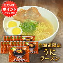 【只今ポイント2倍!】うにラーメン (15袋セット) 乾麺 うに風味塩スープ 北海道ご当地ラーメン らーめん 熟成乾燥麺 インスタント麺 袋麺 ご当地 お土産 お取り寄せ プレゼント ギフト 贈答 御中元 お中元 御歳暮 お歳暮