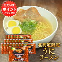 【只今ポイント2倍!】うにラーメン (20袋セット) 乾麺 うに風味塩スープ 北海道ご当地ラーメン らーめん 熟成乾燥麺 インスタント麺 袋麺 ご当地 お土産 お取り寄せ プレゼント ギフト 贈答 御中元 お中元 御歳暮 お歳暮