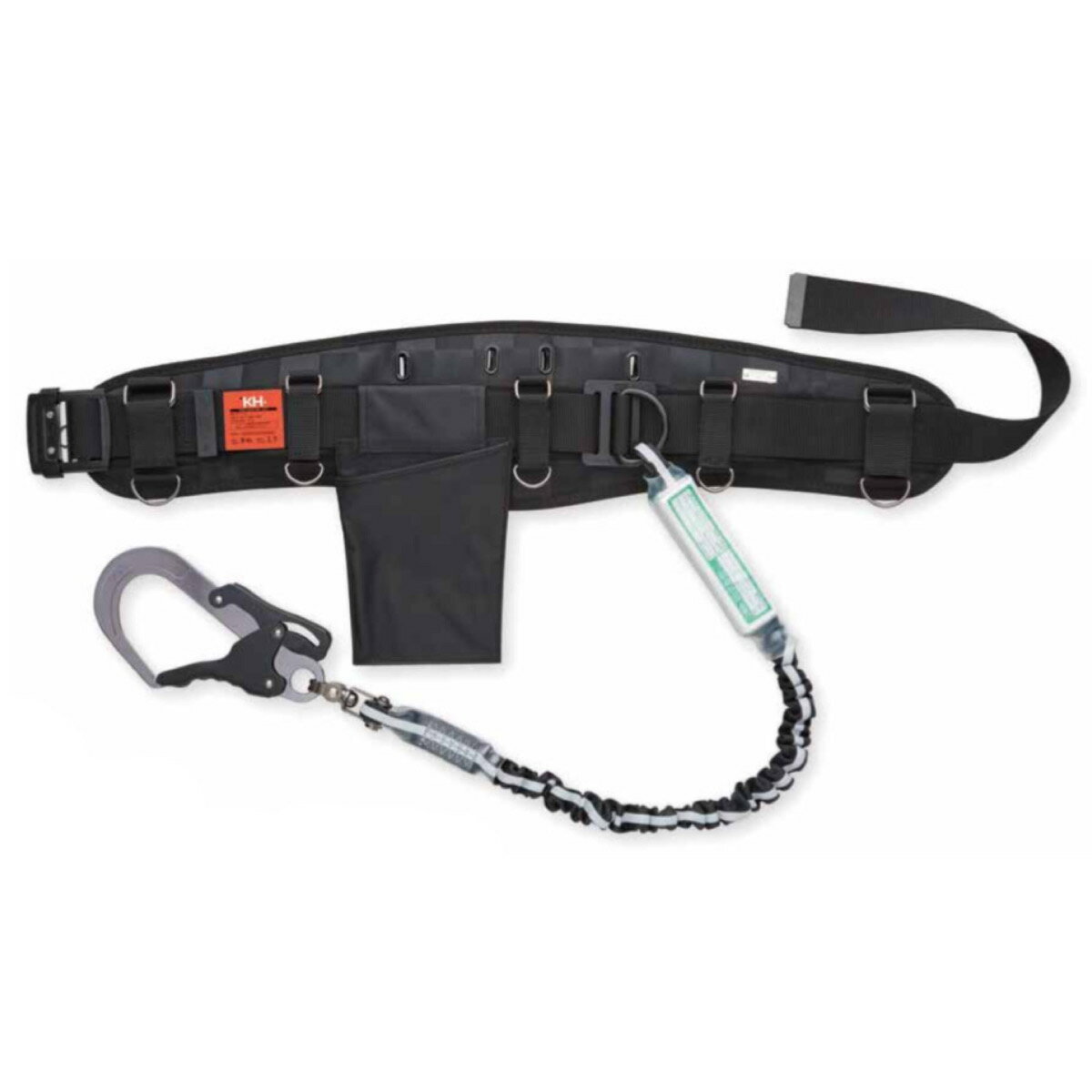 墜落制止用器具 適合品 KH 基陽 BRAKMJDWS サポーター付 スライド 胴ベルト じゃばら 伸縮 ゴム アルミ..