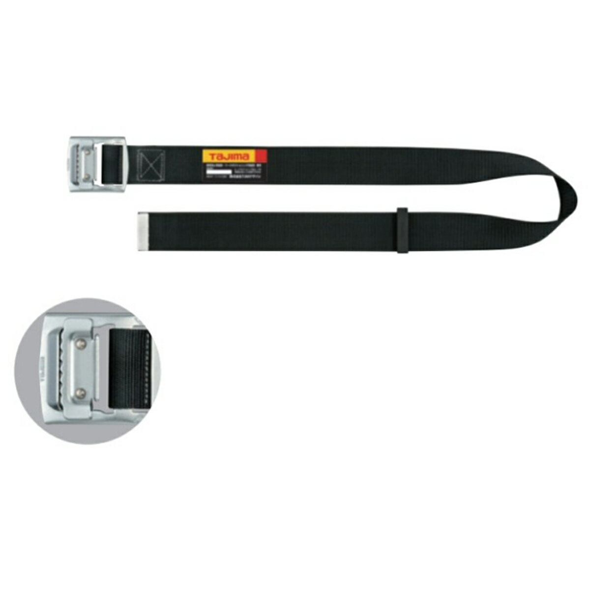 TAJIMA タジマ BSL 145 BK 墜落制止用器具 胴ベルト スチール ワンフィンガー バックル ベルト 50mm 幅 Lサイズ BSL145-BK
