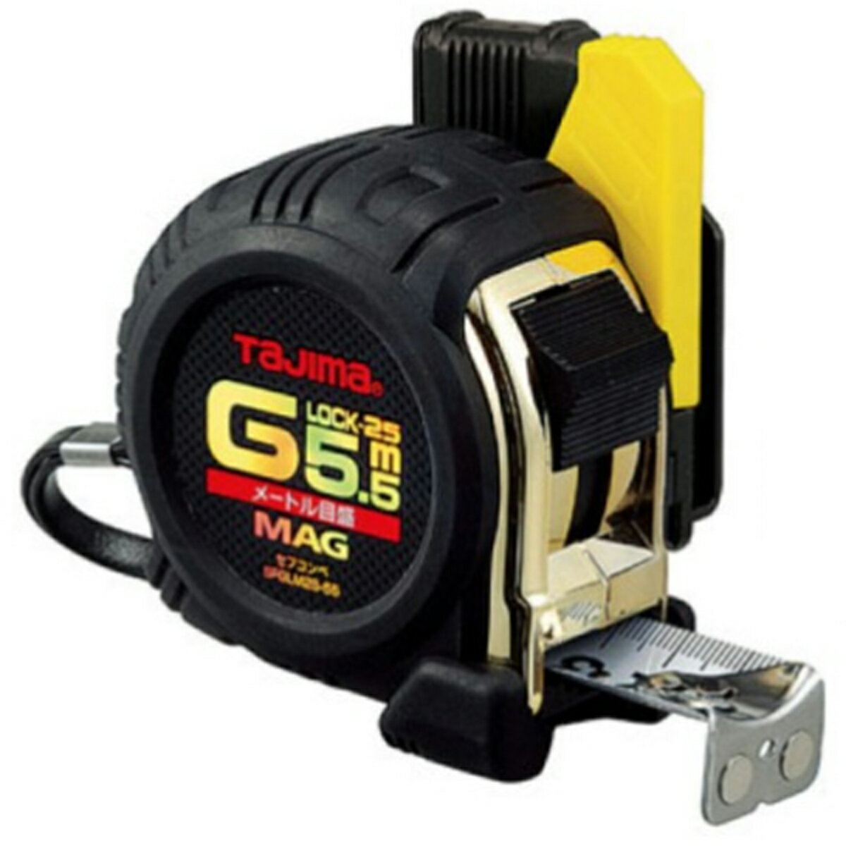 TAJIMA タジマ コンベックス Gロック SF GLM 25 55 BL 長さ5.5m スチール テープ JIS セフ付 ホルダー アーマード ケース 樹脂 ガード メートル 磁石 マグ爪 SFGLM25-55BL