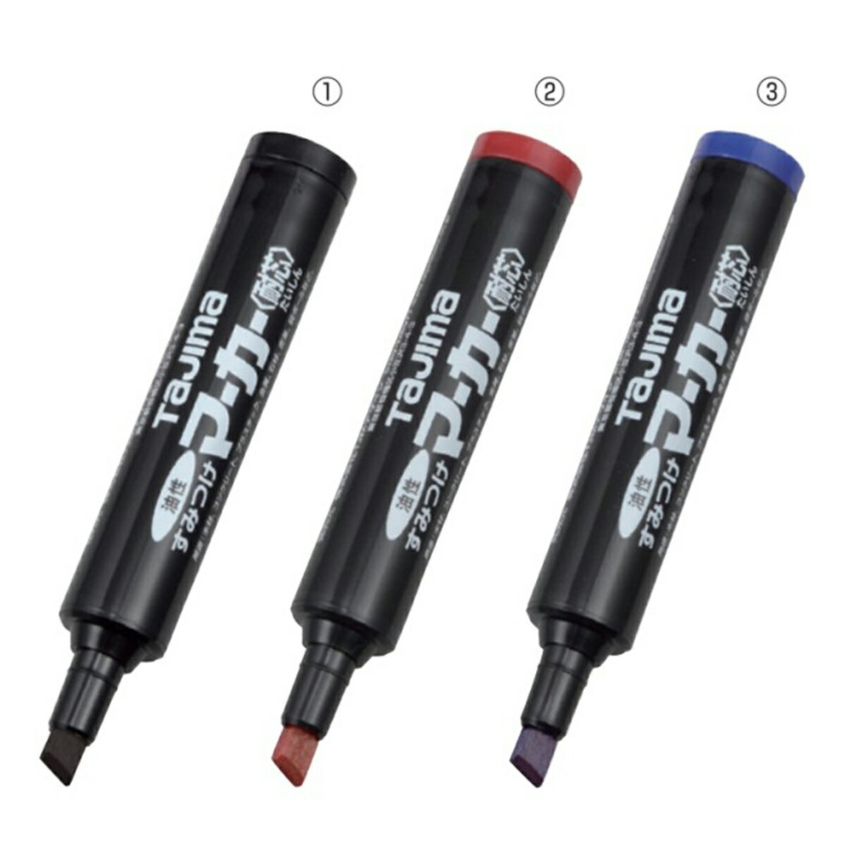 TAJIMA タジマ SMT 建築用 筆記具 墨付け 基準出し すみつけ マーカー 耐芯 油性 平芯 赤 黒 青　SMT-B..