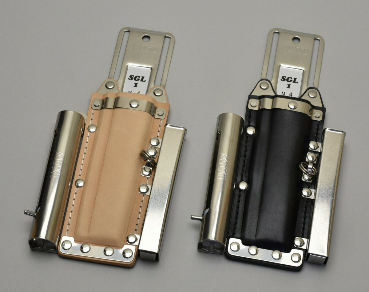 MIKI SGL1 M4-N ナチュラル ハッカーケース ハッカー チョーク　マーカー　折尺 3連 ベルト 鉄筋 作業工具 安全帯 BX MIKI 三貴