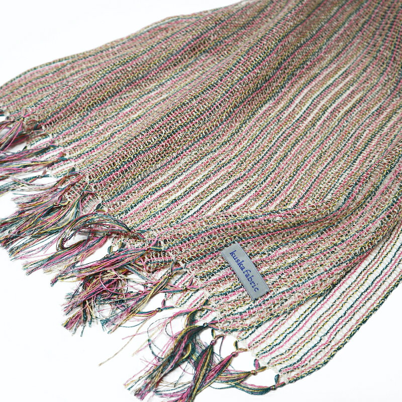 kuska クスカ フレスコストール ミックス ストール 国産 日本製 シルク 絹 手織り 職人 ギフト 贈答品 京都 丹後