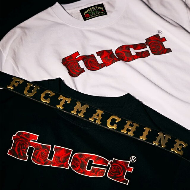 レーション SOFTMACHINE ROSE FILL FUCT OG LOGO-T Tシャツ WHITE：KUSTOMSTYLE SO