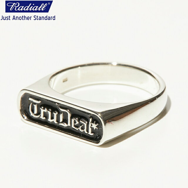 RADIALL ラディアル TRUE DEAL - SIGNET PINKY RING シグネットピンキーリング SILVER 925 COLOR:BLACK