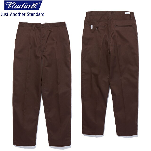 楽天KUSTOMSTYLE SO-CALRADIALL ラディアル CONQUISTA - SLIM TAPERED FIT PANTS スリムテーパード ワークパンツ BROWN（2021品番）