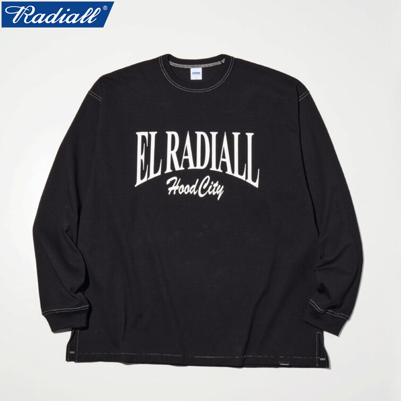 Rakuten - RADIALL ラディアル COLLEGE - CREW NECK T-SHIRT L/S ロングスリーブTシャツ BLACK