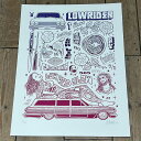 -2- MIKE GIANT マイクジャイアント LOWLIFE POSTER ポスター WHITE/NAVY-PURPLE