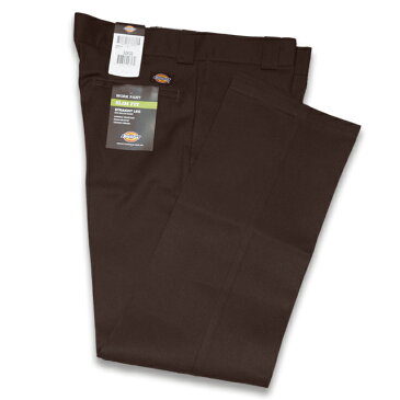 DICKIES 873 SLIM FIT STRAIGHT LEG WORK PANTS CHOCOLATE BROWN　ディッキーズ ワ−クパンツ スリムフィット