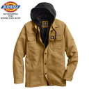 ディッキーズ DICKIES SKATEBOARDING ディッキーズスケートボーディング #TJSK5 Canvas Shirt Jacket With Fleece Hood Brown Duck