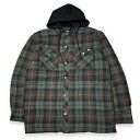 定価13200円 20%OFF!! / DICKIES ディッキーズ TJ201POC Quilted Flannel Hooded Shirt Jacket キルティング シャツジャケット COLOR: Chocolate Tactical Green Plaid