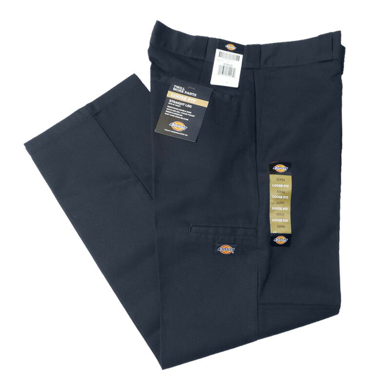 Rakuten - DICKIES ディッキーズ #85283DN LOOSE FIT DOUBLE KNEE WORK PANTS ルーズフィット ダブルニーワークパンツ COLOR: DARK NAVY