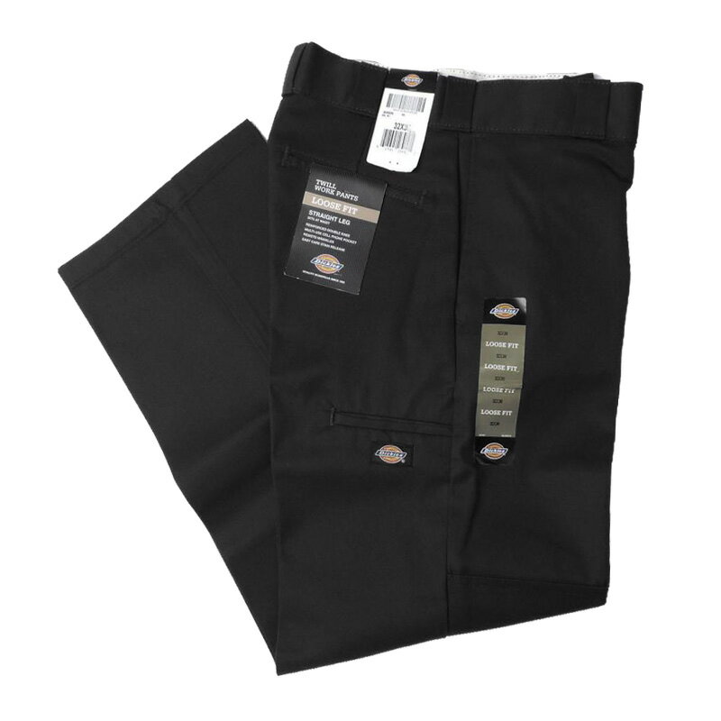 Rakuten - DICKIES ディッキーズ #85283BK LOOSE FIT DOUBLE KNEE WORK PANTS ルーズフィット ダブルニーワークパンツ COLOR: BLACK