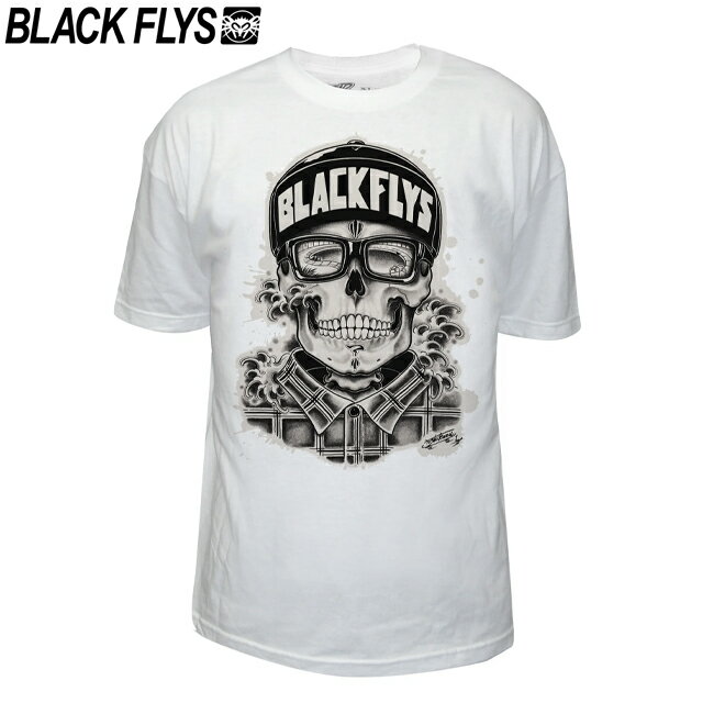 US企画 BLACK FLYS ブラックフライズ BACKYARD HOMIE WHITE Tシャツ