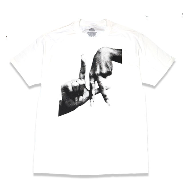 ESTEVAN ORIOL エステファンオリオール "LA FINGERS" T-SHIRTS WHITE