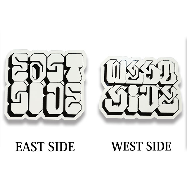 BIG SLEEPS * LETTERS TP LIVE BY STICKER WEST&EAST SIDE ステッカー