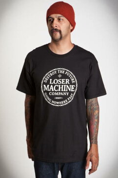 【LOSERMACHINE(LOSER MACHINE)】 ルーザーマシーン RUNNER-UP BLACK Tシャツ