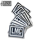 【LOSERMACHINE(LOSER MACHINE)】 ルーザーマシーン LMC BOX STICKER SMALL 5x7CM 5x7CMのステッカー。　