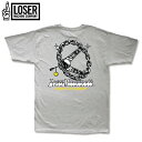 【LOSERMACHINE(LOSER MACHINE)】 ルーザーマシーン CRUISIN 039 Tシャツ HEATHER GREY