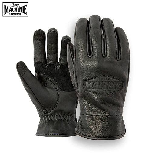 【LOSERMACHINE(LOSER MACHINE)】 ルーザーマシーン "STREETWISE" LEATHER GLOVE レザーグローブ BLACK 【LOSERMACHINE(LOSER MACHINE)】 ルーザーマシーン "STREETWISE" LEATHER GLOVE レザーグローブ BLACK