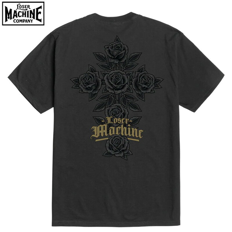 Rakuten - 【LOSERMACHINE(LOSER MACHINE)】 ルーザーマシーン -ROSE BUSH- Tシャツ BLACK
