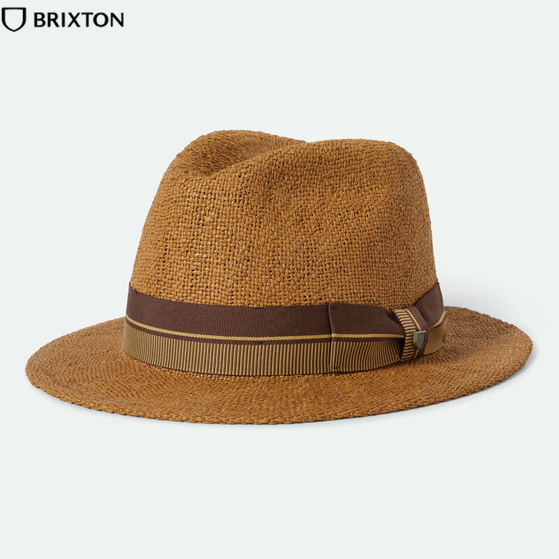 BRIXTON ブリクストン ROMA STRAW FEDORA HAT ハット COLOR: COFFEE