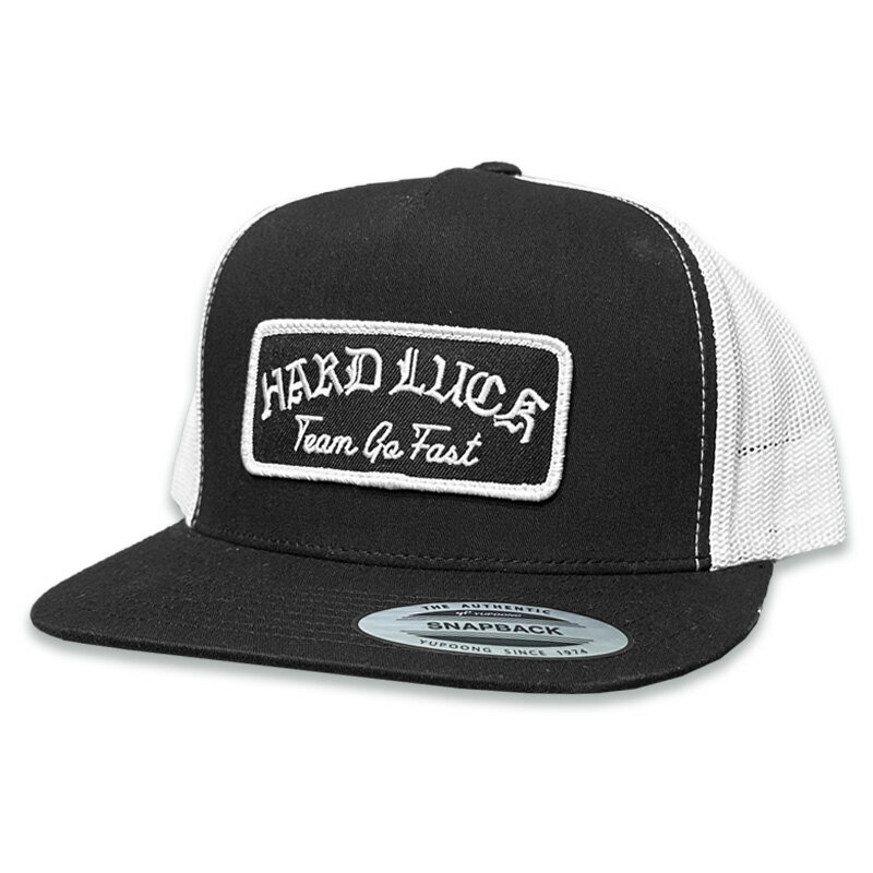 HARD LUCK ハードラック POOL SERVICE TRUCKER MESH CAP メッシュキャップ BLACK/WHITE