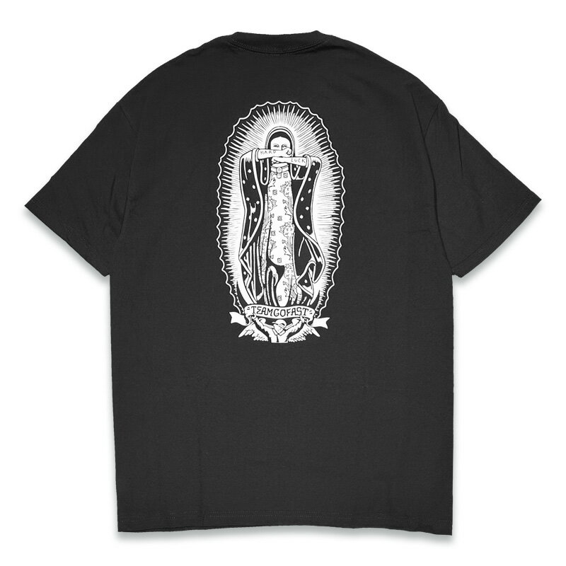 HARD LUCK ハードラック - LADY G MONO - S/S TEE Tシャツ BLACK