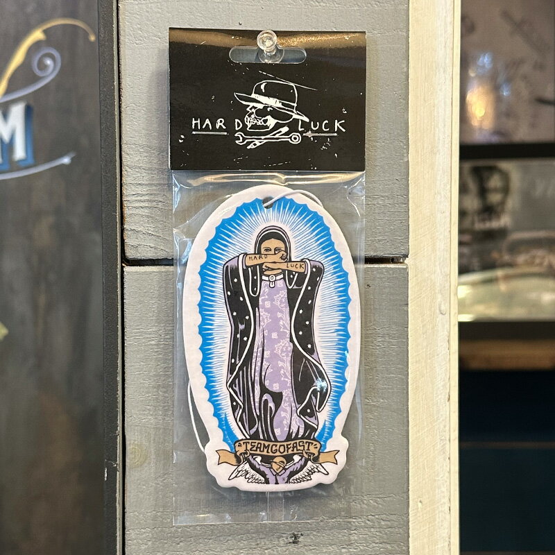 HARD LUCK ハードラック -LADY G FROST- AIR FRESHENER エアーフレッシュナー 縦約11CMのペーパーエアフレッシュナー 両面プリント, ラベンダーの香り　
